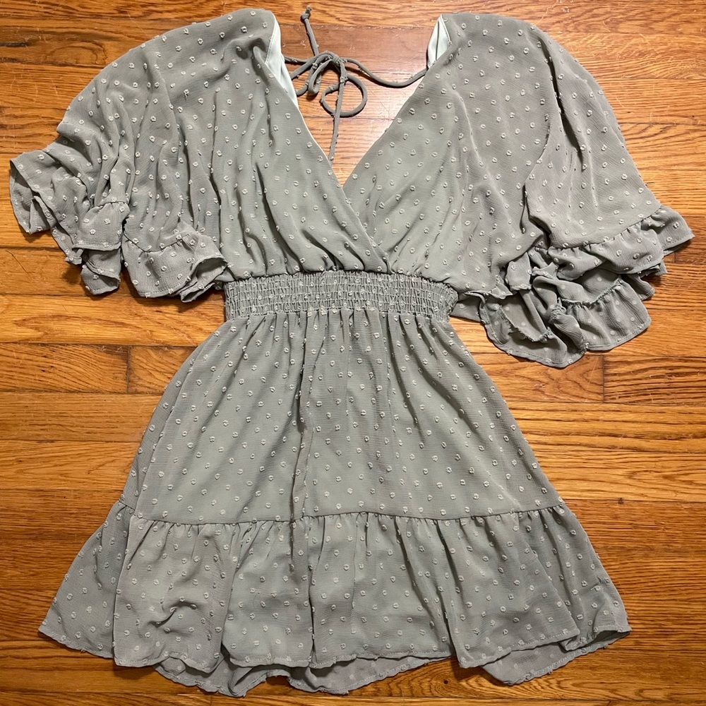 Flowy mint green boutique dress